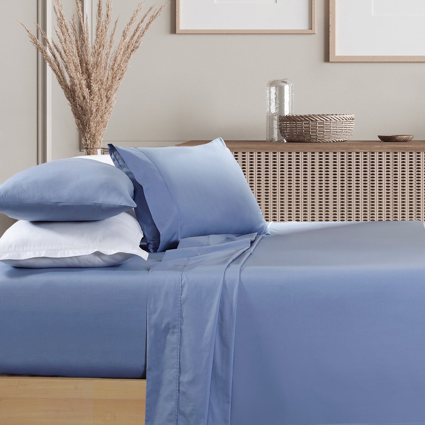 King Renee Taylor 1500 TC Cotton Blend Sheet Sets indigo