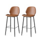 Set of 2 Zurich Bar Stool Barstools Counter - Brown