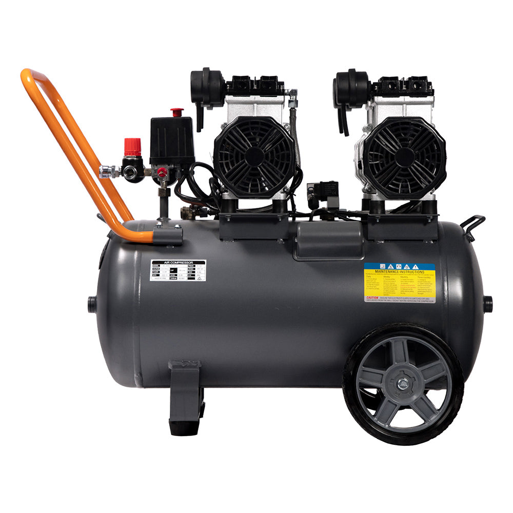 50L Air Compressor 200L/min 3.0HP Oil-Free Quiet Electric Portable Air Inflator