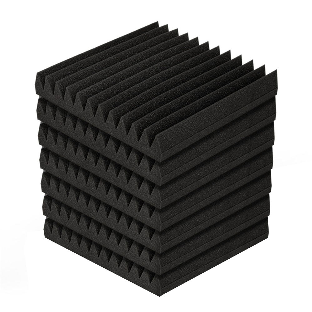 60pcs Acoustic Foam Panels Tiles Studio Sound Absorption Wedge 30x30CM