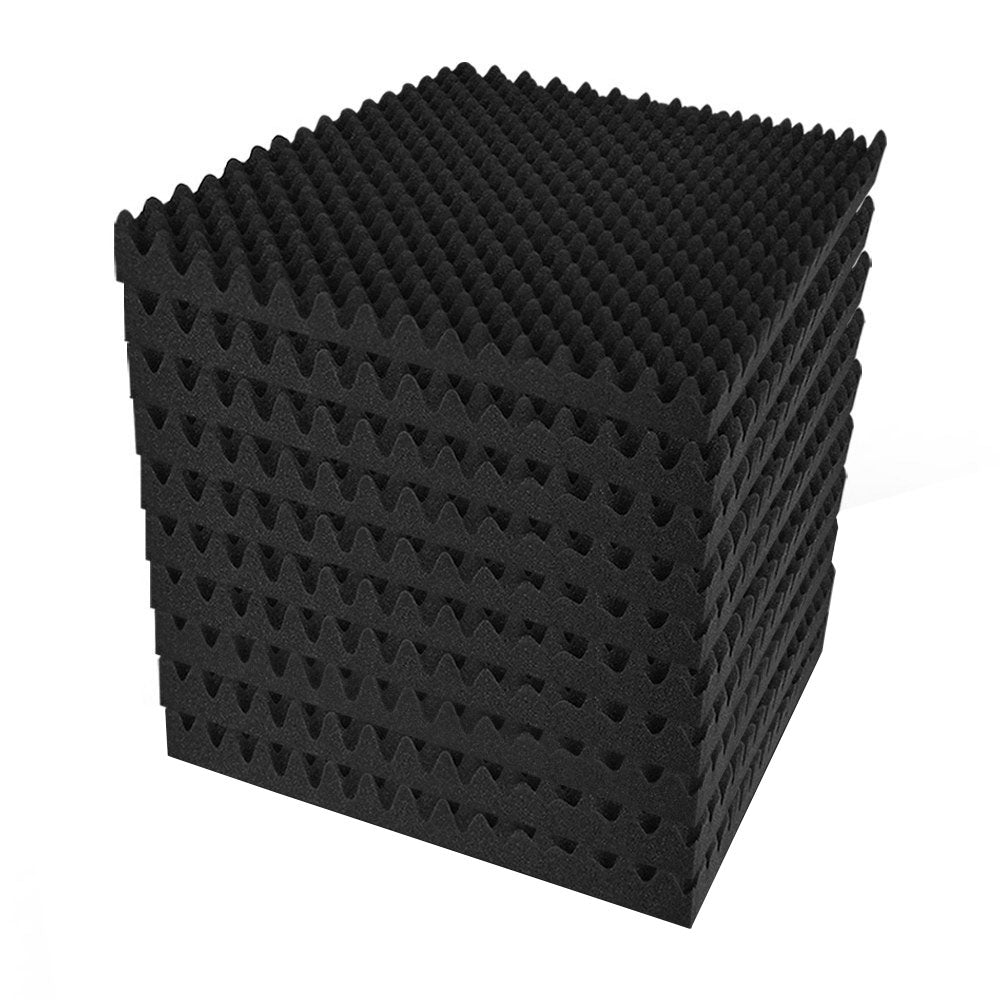 20pcs Acoustic Foam Panels Studio Sound Absorption Eggshell 50x50CM