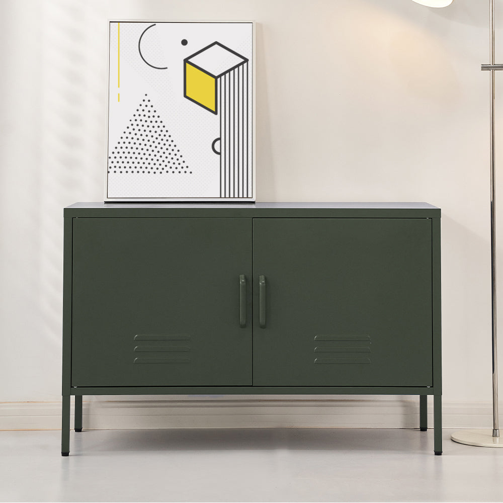 Magnus Metal Buffet Sideboard Cabinet - Green