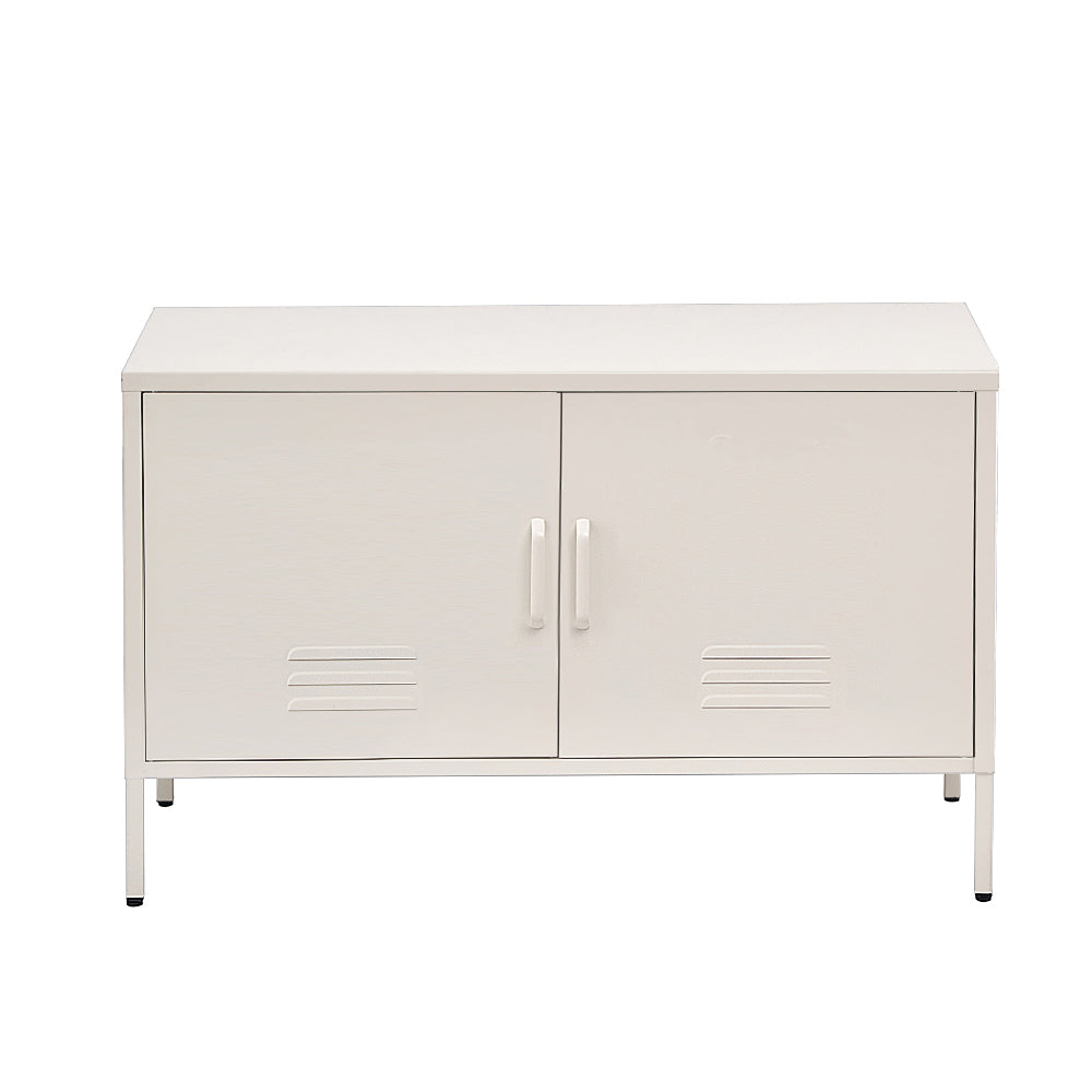 Magnus Buffet Sideboard Metal Cabinet - White