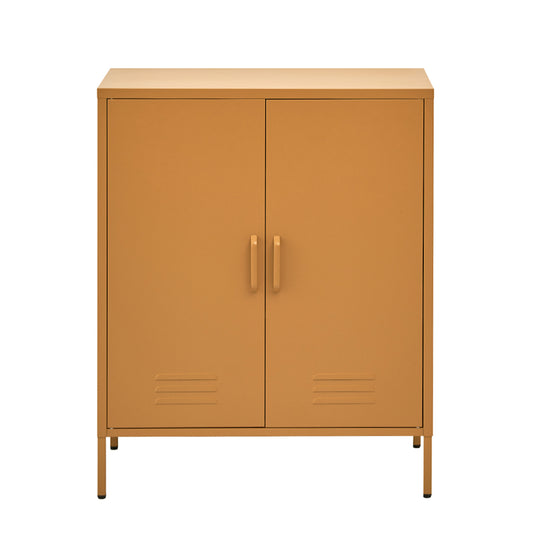 Ansel Buffet Sideboard Metal Cabinet - Yellow