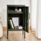 Quesnel Bedside Table Metal Cabinet - Green