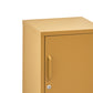 Quesnel Bedside Table Metal Cabinet - Yellow