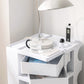 Vernon Storage Trolley Cart Bedside Table 5 Tier with 4 Drawers - White