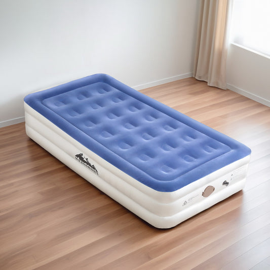 Factory Buys 46cm Air Mattress Inflatable Bed Cube Airbed - Single