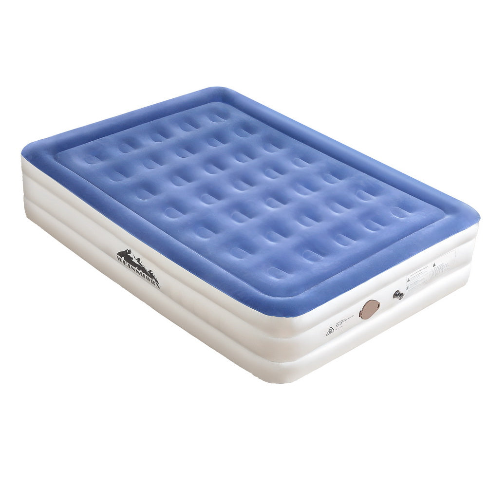 Factory Buys 46cm Air Mattress Inflatable Bed Air Bed Cube - Queen