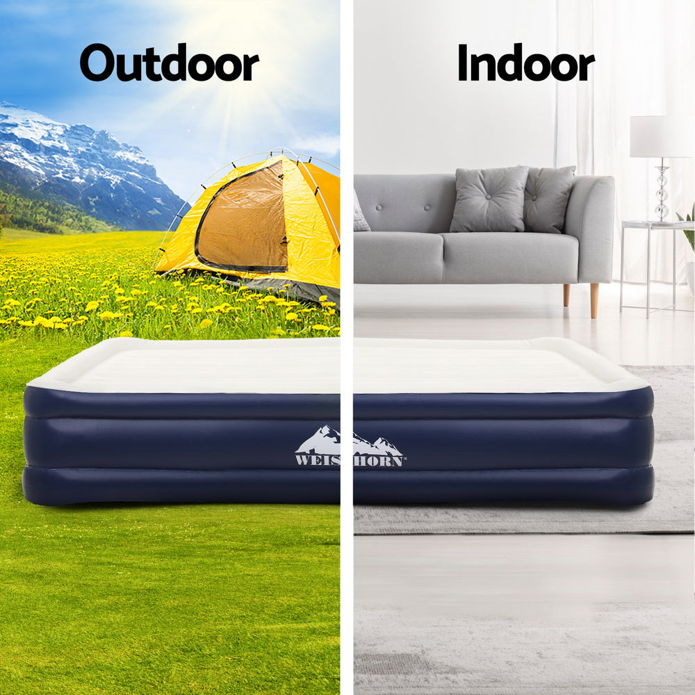 Factory Buys 46cm Air Mattress Inflatable Bed Cube Airbed - Single