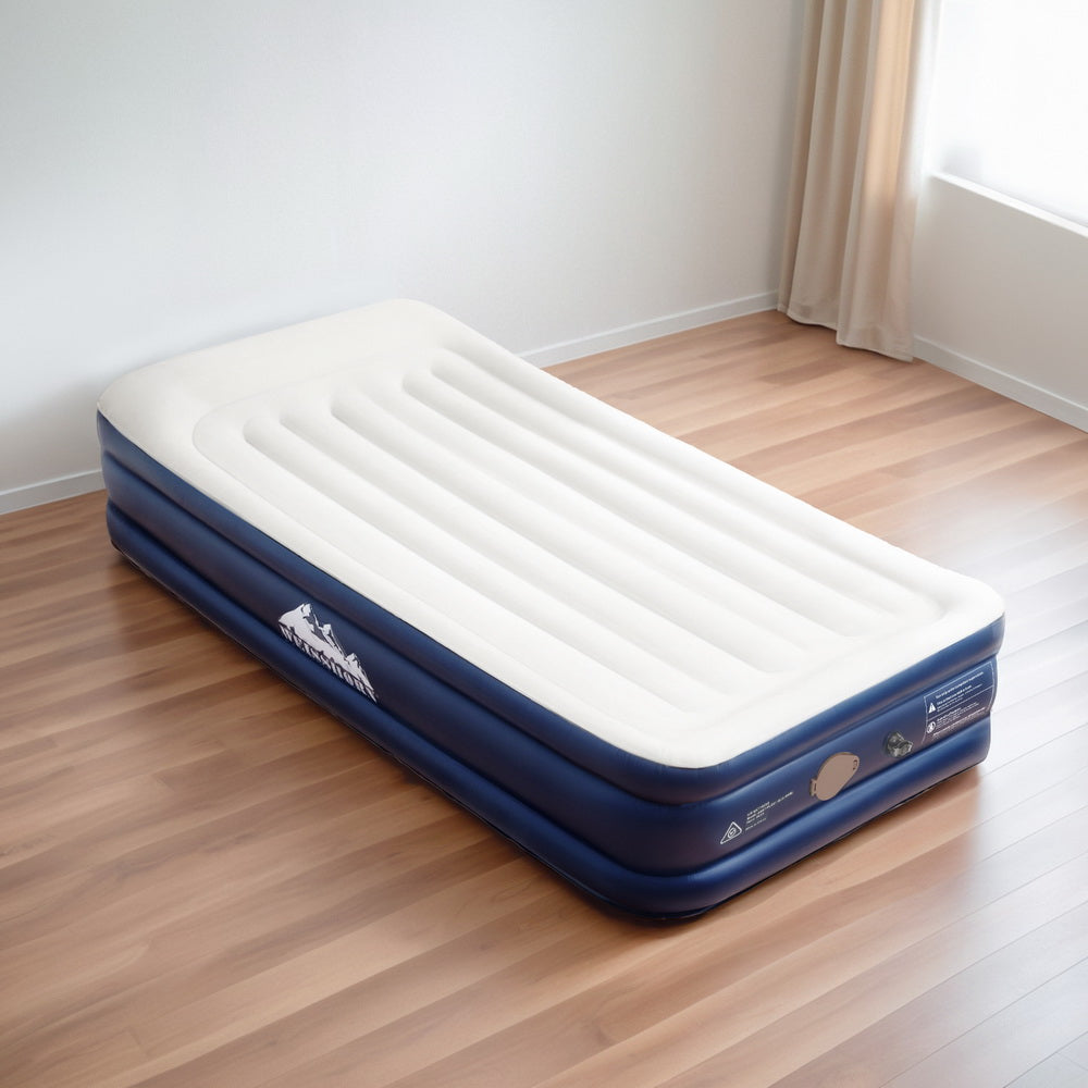 Factory Buys 46cm Air Mattress Inflatable Bed Cube Airbed - Single