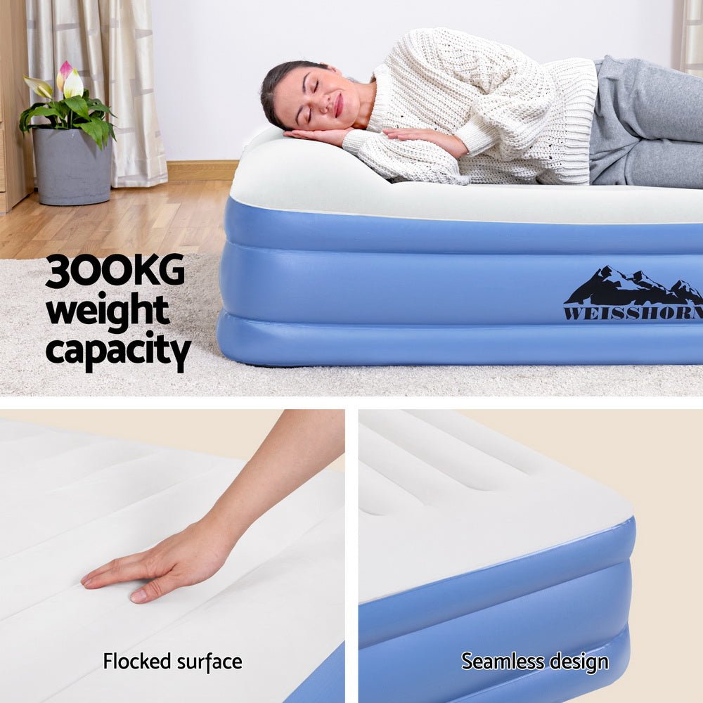 Factory Buys 46cm Air Mattress Inflatable Bed Air Bed - Queen