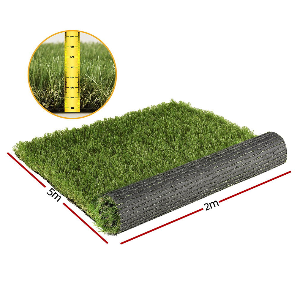 Artificial Grass 45mm 2mx5m Synthetic Fake Lawn Turf Plastic Plant - 4-coloured