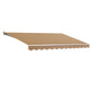 Retractable Folding Arm Awning Manual Sunshade 2.5Mx2M - Beige