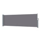 Side Awning Sun Shade Outdoor Blinds Retractable Screen 1x3m - Grey