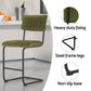 Set of 4 Nairobi Bar Stools Velvet Chairs - Green