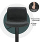 Set of 4 Karachi Bar Stools Kitchen Swivel Gas Lift Chairs - Black