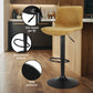 Set of 4 Karachi Bar Stools Kitchen Swivel Gas Lift Chairs - Brown