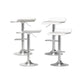 Set of 4 Nicosia Bar Stools Faux Leather Chair - White