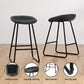 Set of 2 Caracas Bar Stools Kitchen Dining Chairs Counter Stool PU Leather Metal - Black