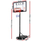 Everfit 2.1M Basketball Hoop Stand System Adjustable Portable Pro Kids Clear