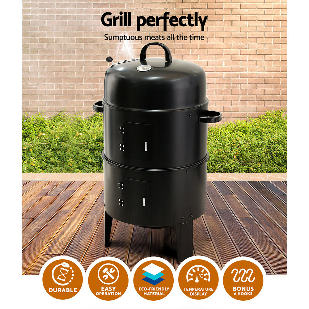 Buy 3 in 1 Charcoal BBQ Smoker Online in Australia Factory Buys