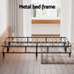 Heidi Ensemble Bed Base Metal - Grey King