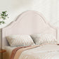 Bed Head Headboard Velvet - Beige Queen