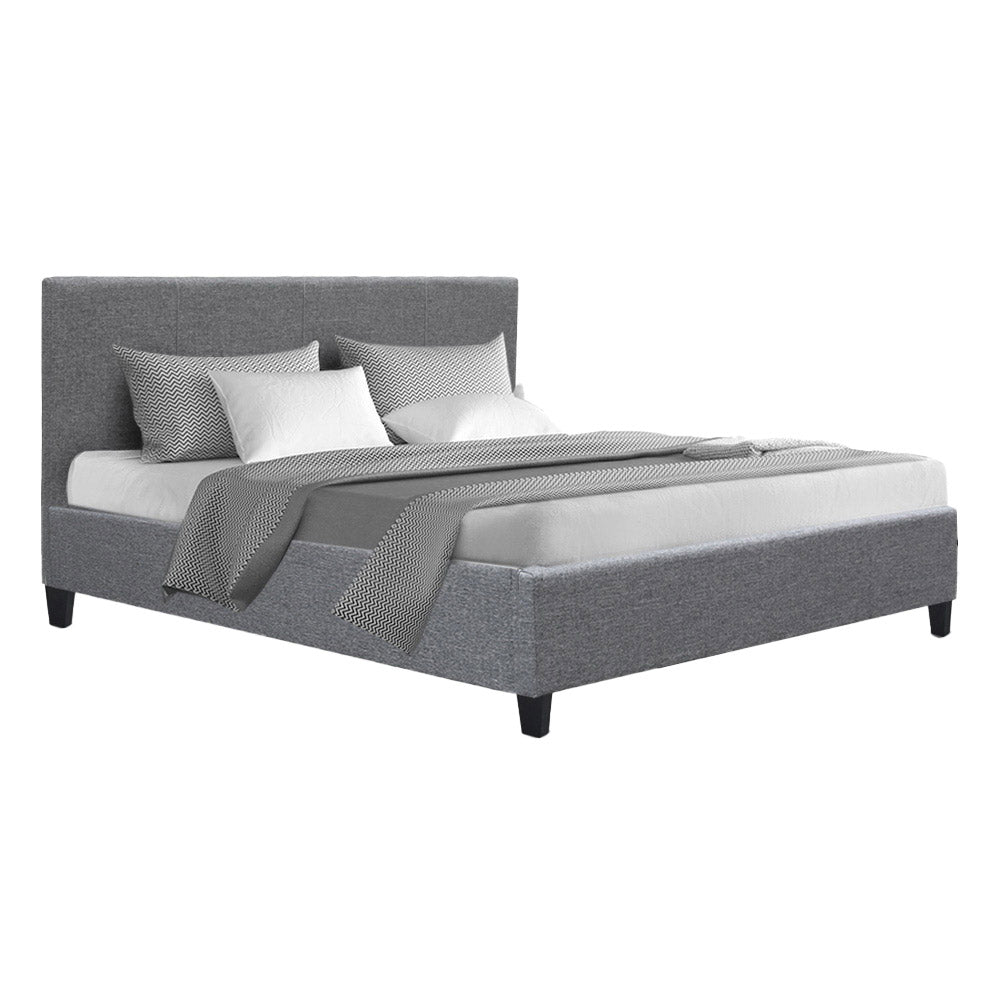 Trenton Grey Bed Frame Fabric - Double