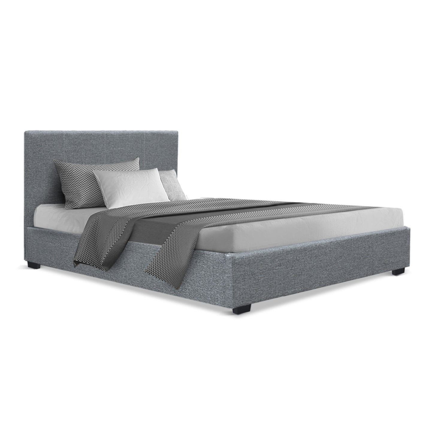 Madison Grey Bed Frame Fabric - King Single