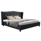 Bryxton Bed Frame Fabric - Charcoal King