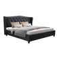 Bryxton Bed Frame Fabric - Charcoal Queen