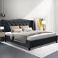 Bryxton Bed Frame Fabric - Charcoal Queen