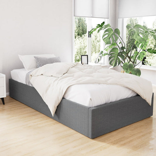 Diamond Bed & Mattress Package - Grey King Single