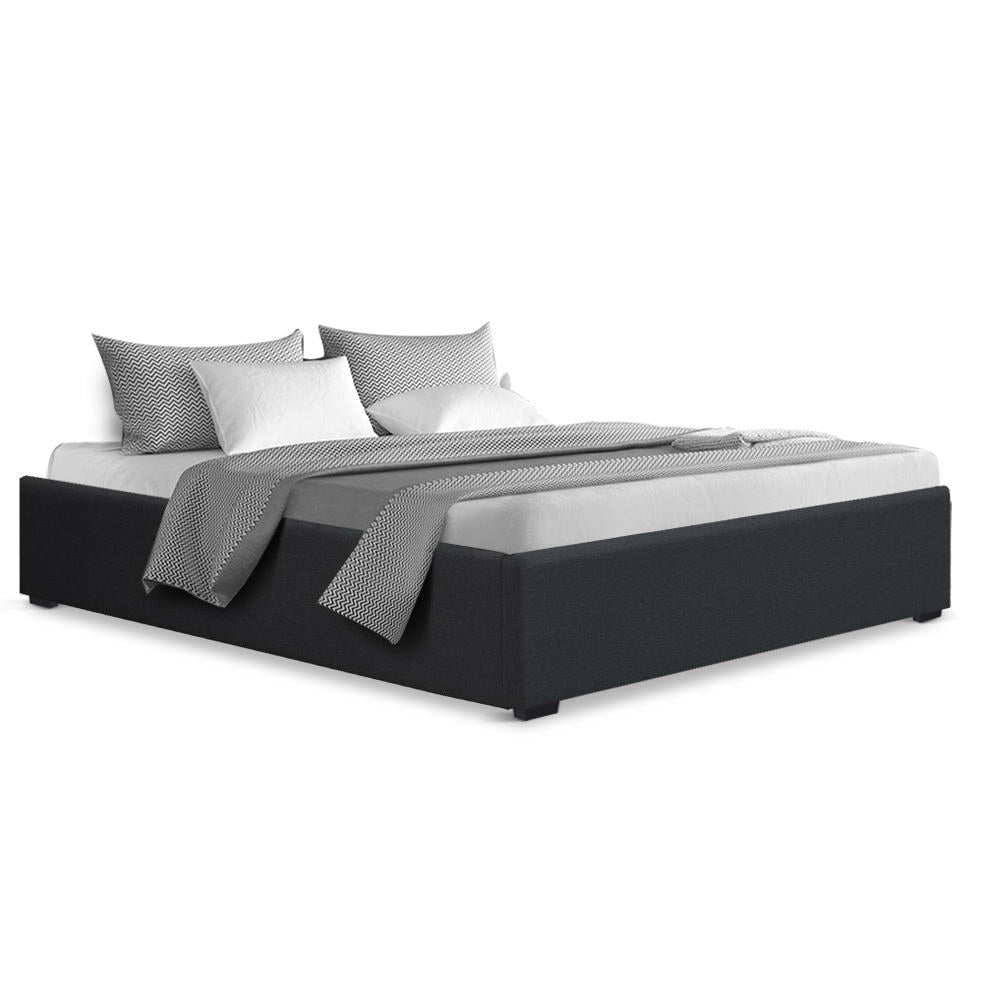 Mercury Bed & Mattress Package with 34cm Mattress - Charcoal Queen