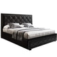 Amethyst Bed & Mattress Package with 34cm Mattress - Black Double