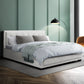 Amethyst Bed & Mattress Package with 34cm Mattress - White Queen