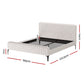 Seth Bed & Mattress Package with 32cm Mattress - Beige King