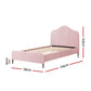 Sadie Bed Frame Velvet - Pink King Single