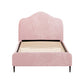 Sadie Bed Frame Velvet - Pink King Single