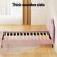 Sadie Bed Frame Velvet - Pink King Single