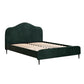 Sadie Bed Frame Velvet - Dark Green Queen