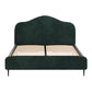 Sadie Bed Frame Velvet - Dark Green Queen