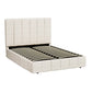 Genteel Bed & Mattress Package with 34cm Black Mattress - Beige Double