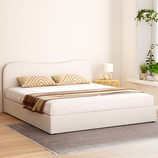 Grace Bed & Mattress Package with 32cm Mattress - Beige King