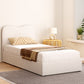 Naida Bed Frame Boucle - Beige Single