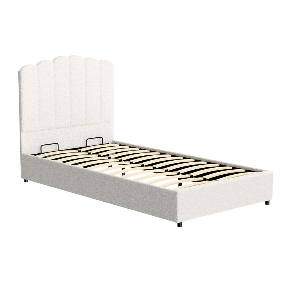 Harmony Bed & Mattress Package with 32cm Mattress - Beige King Single