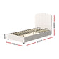 Harmony Bed & Mattress Package with 32cm Mattress - Beige King Single