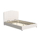 Fiona Bed Frame Boucle - Beige Queen