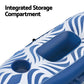 Inflatable Floating Float Lounger with Sunshade Canopy 1.98Mx1.12M Blue